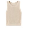 Clearlove Women's Sleeveless Knit Vest Round Neck Stretchy Ribbed Tank Top Casual Layering Essential - 2 of 4