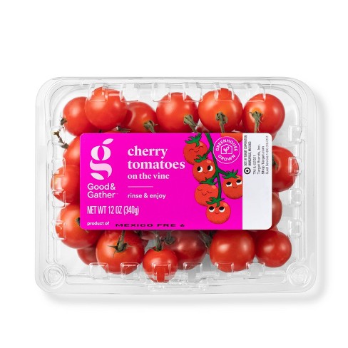 Cherry Tomatoes On-The-Vine - 12oz - Good & Gather™ (Packaging May Vary) - image 1 of 3