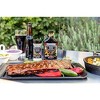 Attop Grilling Prep & Serve Trays, 17x10.5 inch BBQ Tray Safe 2 Dishwasher Safe Nesting Trays Black & Red - 4 of 4