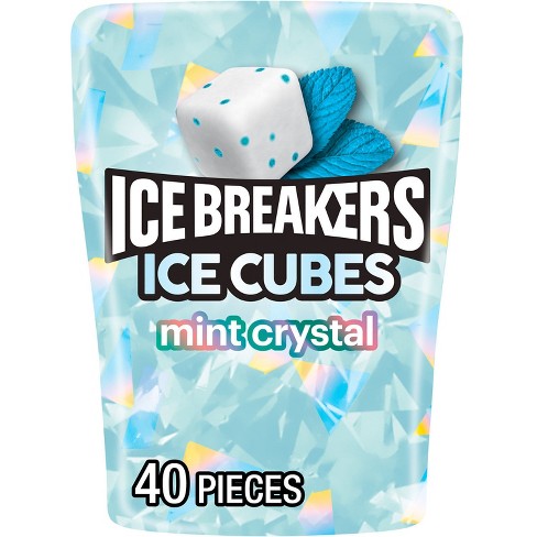 Ice Breakers Ice Cubes Mint Crystal Flavored Gum - 3.24oz : Target