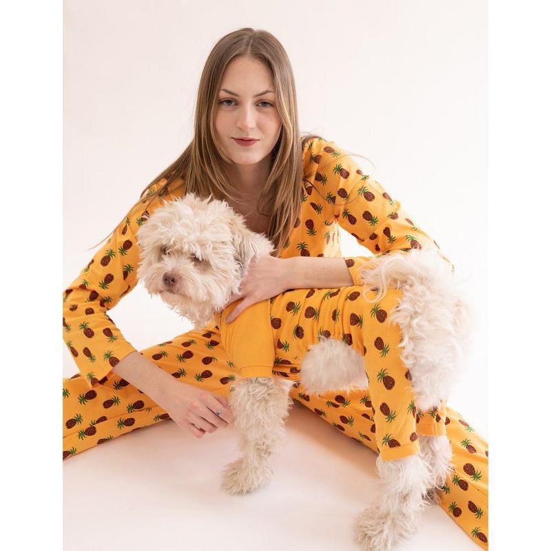 Leveret Dog Cotton Pajamas Pineapple XS, 3 of 5