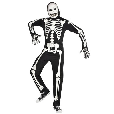 Full body pregnant skeleton costume