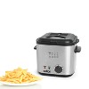 Salton Stainless Steel Compact Deep Fryer, 1 Liter/Quart Oil Capacity with Wire Mesh Basket, Adjustable Temperature Control, 800 Watts (DF1539) - 3 of 4