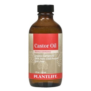 Plantlife Natural Castor Oil – Pure & Cold-Pressed – Nourishes Hair & Skin – Ideal for Eyebrow, Eyelash & Hair Growth, Skin Hydration - 1 of 2