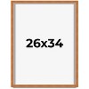 PosterPalooza | Classic Brown Picture Frame - UV Acrylic, Foam Board Backing, Hanging Hardware - 2 of 4