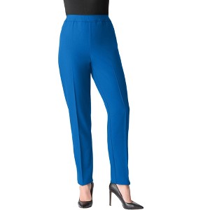 Roaman's Petite Classic Bend Over Pant - 1 of 4