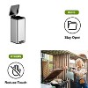 GustoWave Dual Trash Can, 2 x 4 Gal (2 x 15L) Stainless Steel Trash Can - 4 of 4