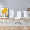 NicBex PU Leather Dining Chairs Set of 4,Modern Upholstered Armless Kitchen Chair with High Back and Sturdy Legs for Dining Room,Kitchen - 2 of 4