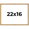 PosterPalooza | Classic Modern Gold Picture Frame - UV Acrylic, Backing Board, Hanging Hardware Included - 2 of 4