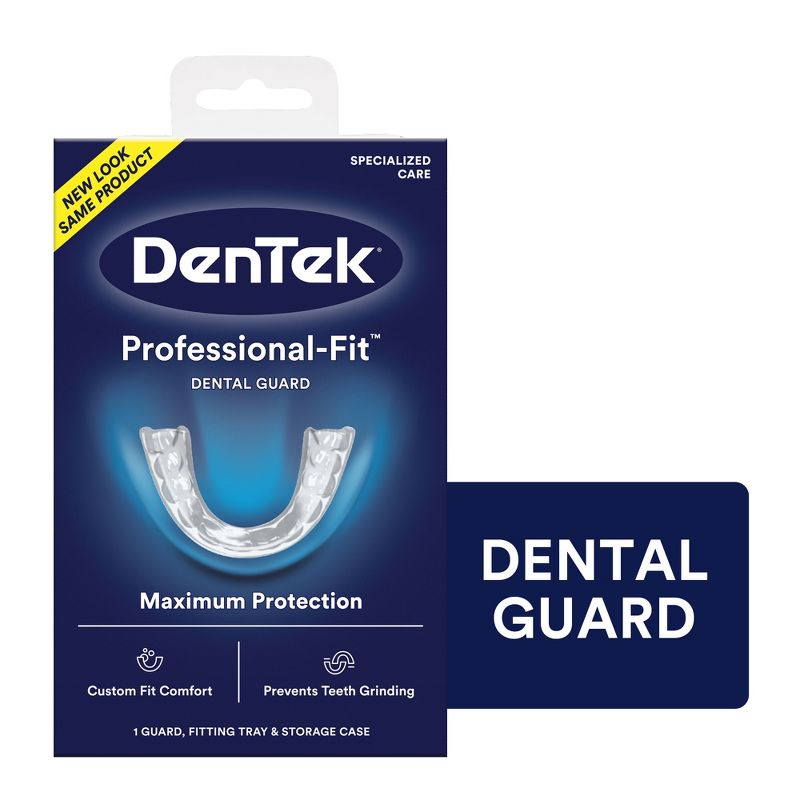DenTek Professional-Fit Dental Guard for Nighttime Teeth Grinding with Guard, Fitting Tray, &#38; Storage Case, 1 of 12