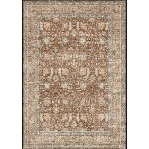 Vintage Floral Runner Rug, Machine Washable, Non-Slip, Stain-Resistant, Soft Low-Pile Carpet, Pet-Friendly for Entryway, Laundry Room, Bedroom - 1 of 1