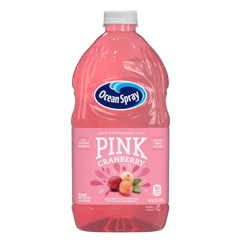 Ocean Spray Pink Cranberry Juice - 64 fl oz Bottle, 1 of 7