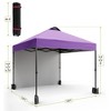 10x10 Pop Up Canopy with Sidewalls for Outdoor, Portable Outdoor Canopy with One Push Setup, Easy Set-Up Waterproof Pop Up Tent for Outdoor Party - 4 of 4