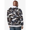 Boulder Creek by KingSize Men's Big & Tall Full-Zip Thermal Hoodie - 3 of 4