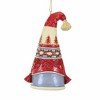 Jim Shore 4.25 In Nordic Noel Gnome Flap Hat Ornament Heartwood Creek Tree Ornaments - 2 of 3