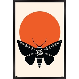 Trends International Ink Moth Framed Wall Poster Prints - 1 of 4
