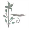 Iron Hummingbird Leaf Bird Feeder Garden Stake (Set of 2) - 4 of 4