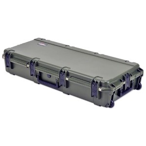 SKB Cases Waterproof Double Bow/Short Rifle Case - Olive Green, Durable Transport Solution with Inline Wheels, 40x16x5.5 Inches - 1 of 4