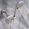 Cobbe 48-Setting High Pressure 3-Way Shower Head Combo, 4.7" Dual 2 in 1 Showerhead with Hose, Brushed Nickel - 3 of 4