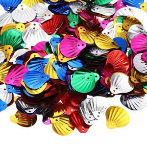 Unique Bargains Shell Style Shiny DIY Making Clothes Decoration Craft Supplies Sequins - 1 of 4