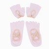 Anna-Kaci Women's Non-Slip Grip Yoga Sock and Fingerless Glove Set with Toe Separation and Ballet Strap Detail - 2 of 4