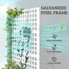 Galvanized Raised Garden Bed Planter Box with Trellis for Climbing Plants, Vegetable, Vines, 43" x 16" x 70" - 4 of 4