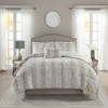 Lyngins 4-Piece Faux Fur Full/Queen Comforter Set, Ultra-Soft Bedding Set with Shams & Decorative Pillow, Oeko-Tex Certified Quilt Bedding Set - 4 of 4