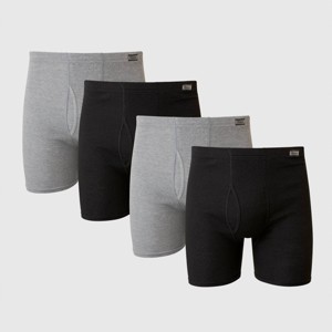 Hanes Men's Comfort Soft Waistband Boxer Briefs 5pk - Black/Gray - 1 of 3