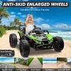 24V Electric Car for Kids with Remote Control, Battery Powered Ride On Truck with LED Lights, MP3, 4 Wheeler Vehicle for Toddlers, Green - 4 of 4