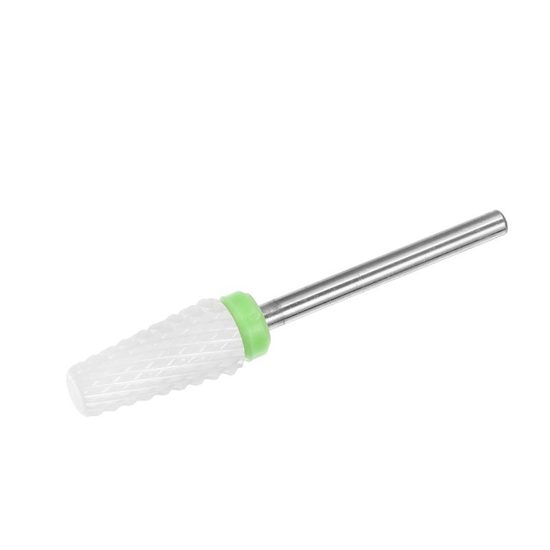 Unique Bargains Ceramic Tungsten Bit Electric Nail Drill File Cuticle Cleaner Tool for Rotary Nail Drill Machine Manicure Pedicure Polishing Kit Green, 5 of 7