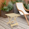 Vynxaria Natural Wood Folding Tables for Patio and Outdoor Spaces - 4 of 4