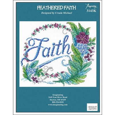 Imaginating Counted Cross Stitch Kit 9.5"X8"-Feathered Faith (14 Count)