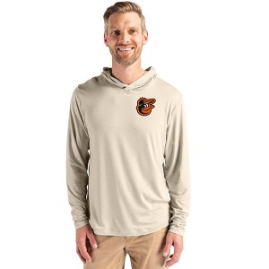 Baltimore Orioles Cutter & Buck Coastline Epic Comfort Recycled Mens Hooded Shirt - 1 of 1