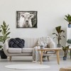 Stupell Industries White Cow Calf Portrait Black Framed Floater Canvas Wall Art - 2 of 4