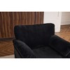 33" Corduroy Oversized Swivel Lounge Chair Sofa with Plush Cushions - 2 of 4