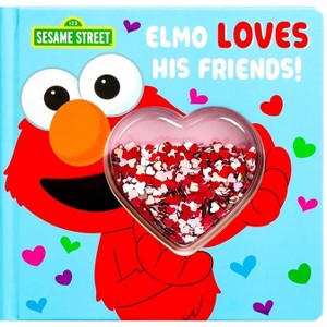 Sesame Street: Elmo Loves His Friends! - (Sequin Shaker) by  Marilynn James (Board Book) - 1 of 4