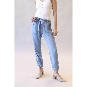Women's Paperbag Waist Joggers - LOVE TREE - 1 of 4