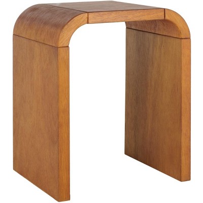 Liasonya 22" Medium Wood Curved Accent Table
