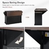 Sapphtopaz Kitchen Island with Power Outlet & Drop Leaf,Kitchen Storage Cart with Wheels and 4 Door Shelves,Rolling Cart for Kitchen,Dining Room - 3 of 4