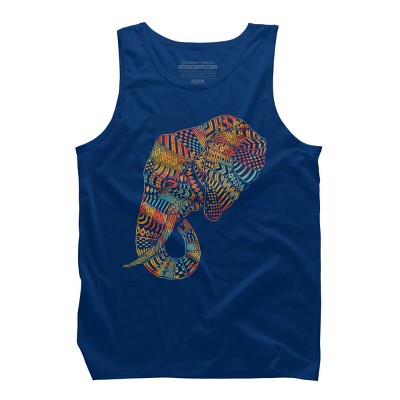 Men's Design By Humans Elephant (Majestic) By kase Tank Top