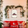 Vintage Christmas Wall Decor Sign,Red Truck with Christmas Tree Metal Decorations Sign - 4 of 4