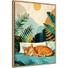 Amanti Art Cats Life Nap by Justyna Jaszke Framed Canvas Wall Art - 2 of 4