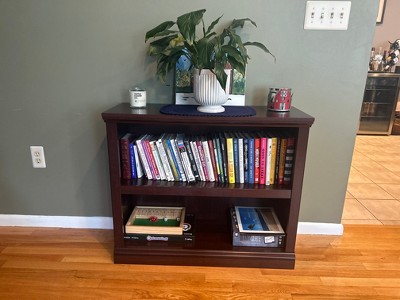 Sauder Select 2-Shelf Bookcase In Select Cherry - Engineered Wood, Free Standing