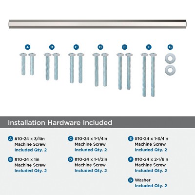 Satin Nickel 12-Inch Modern Industrial Bar Pull