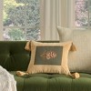 Mina Victory Vintage Flowers 13" x 15" Sage Indoor Throw Pillow - 2 of 4