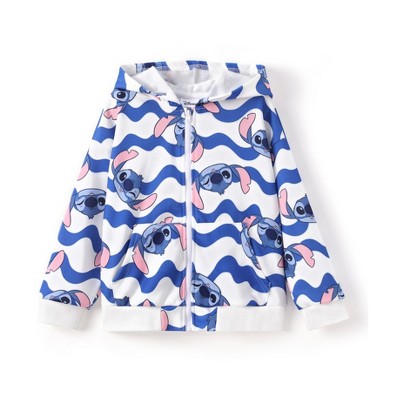 PATPAT Stitch Girls Zip Up Hoodie Fall Zipper Sweatshirt Jacket Toddler to Big Kid