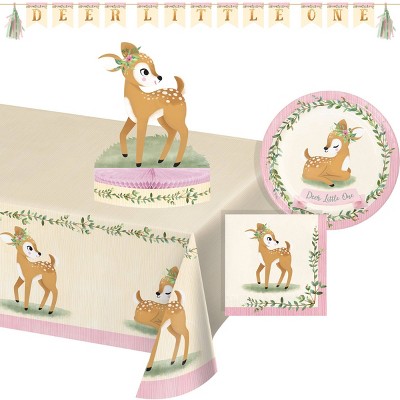 Creative Converting Little Deer First Birthday Party Kit 27ct