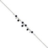 Black Bow Jewelry Sterling Silver Clear Crystal And Blue Lapis Anklet Bracelet, 9 Inch - 2 of 4