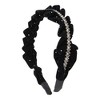 Unique Bargains Women's Velour Rhinestone Hairband 1 Pc - 3 of 4