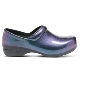 Anywear SR Angel Nursing Clogs for Women and Men - Water-Resistant Non-Slip Shoes with Exceptional EVA Cushioning - Iridescent Purple, 7 Women/5 Men - 1 of 4